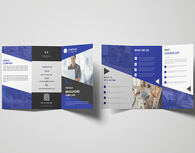 I will design single or double sided trifold brochure