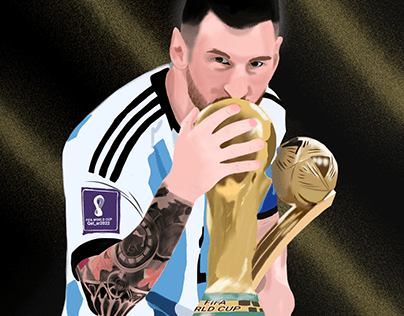 Digital Drawing of Messi | FIFA 2022