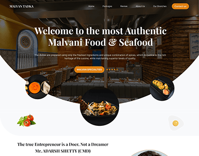 Food Restaurant - Website Landing Page (Redesign)