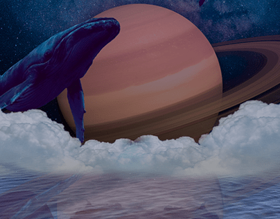 Surreal Whales || Fotomontaje