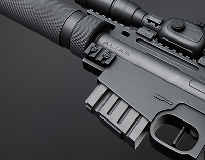 McMillan ALIAS CS5 Sniper Riffle 3D Model