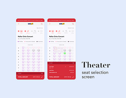 Theater Seat Selection Screen
