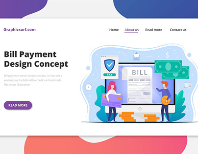 Bill Payment Vector Design Concept