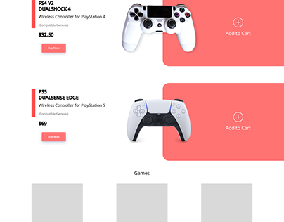 PlayStation Website Design