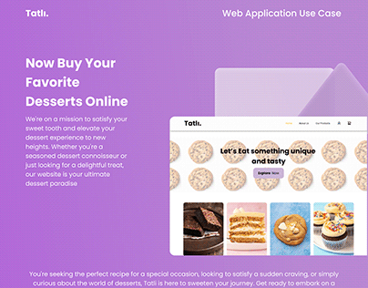 Dessert Selling Web application | Tatli