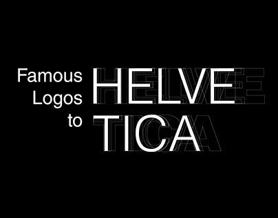 Famous Logos to Helvetica