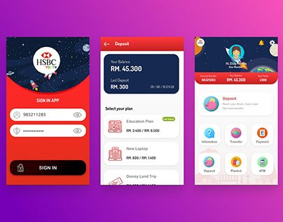 HSBC Youth Apps UI