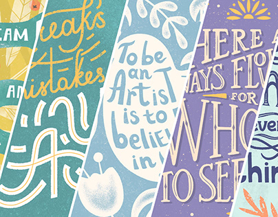 August for artists | Lettering collection