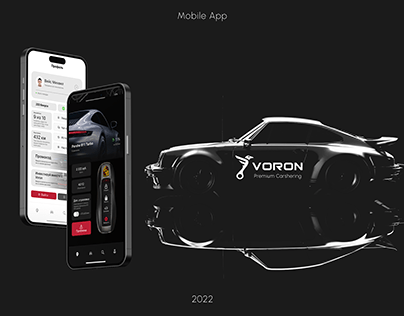 Voron Carsharing | Mobile App Design