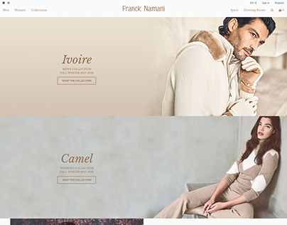 Franck Namani Ecommerce Website
