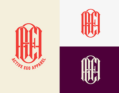 AEA monogram logo design for clothing brand
