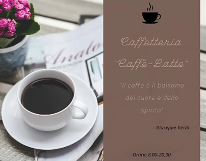 Nuovo progetto a tema caffetteria - Bertuccelli Sabrina