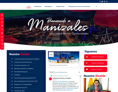 Alcaldía de Manizales - sitio web