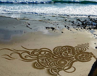 Dana Point sand art