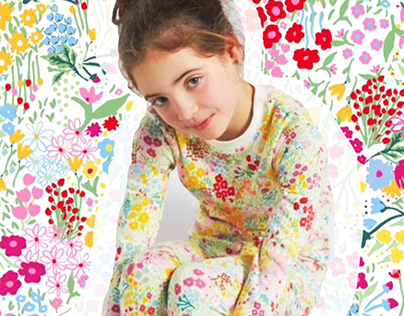 Bloom Printed Girls Pyjamas for Leigh Tucker Willow