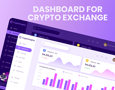 Dashboard for crypto exchange