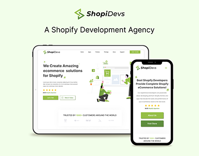 Shopidevs - Agency Landing Page