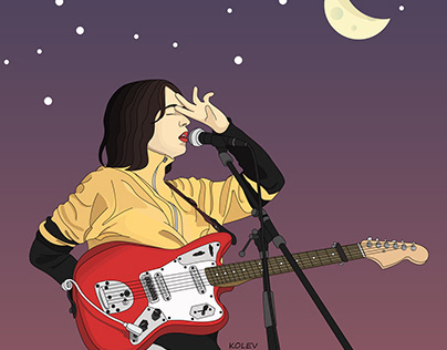 Ilustration Lindsey Jordan - Snailmail Band