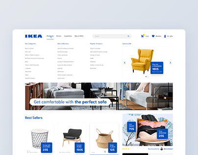 IKEA - concept of a new refreshed website