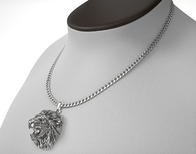 Jewelry product rendered in V-Ray
