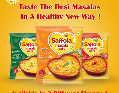 Social media post for Saffola masala oats