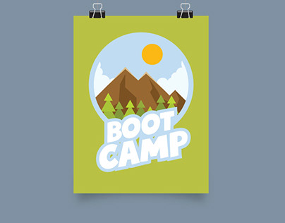 Outdoor boot camp vector art