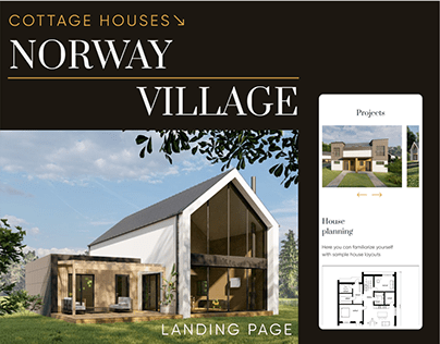 Landing Page for cottage building company