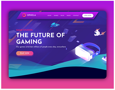 Ophela - Gaming Website