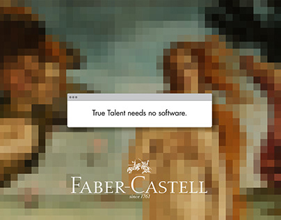 TRUE TALENT NEEDS NO SOFTWARE | FABER CASTELL