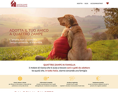Sito internet www.quattrozampeinfamiglia.it