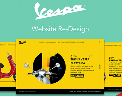 Vespa Website Re-Design