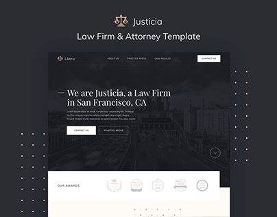 Justicia - Law Firm & Attorney Webflow Template