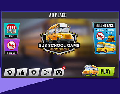 Bus School Game Ui/UX Design