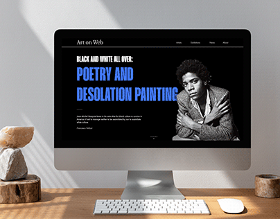 Jean-Michel Basquiat Art Website Design