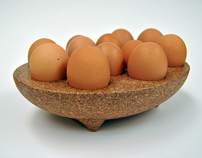 Porta huevos de corcho