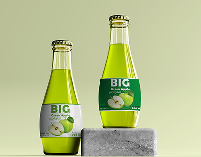 Redesigned label for BIG Apple juice