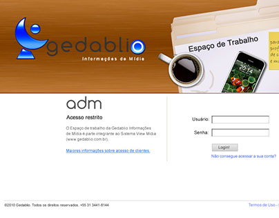 View Mídia Workspace - Web Aplication - User/ADMs