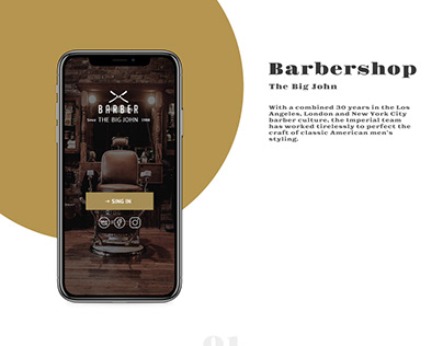 Mobile application for Barbershop