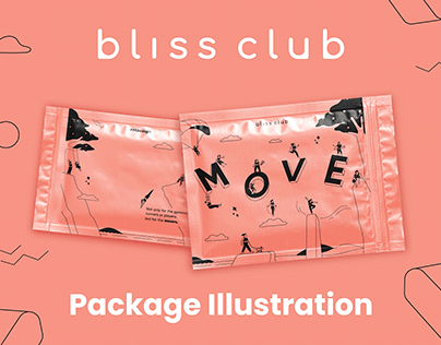Project thumbnail - Bliss Club | Package Illustration