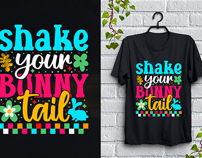 Shake Your Bunny Tail T-Shirt Design,