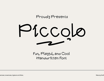 Piccolo - Playful Handwritten Font FREE!