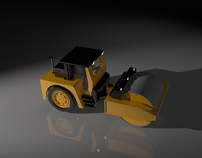 Toy Steamroller 3D model