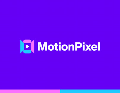 MotionPixel Logo Design - Video editing software brand