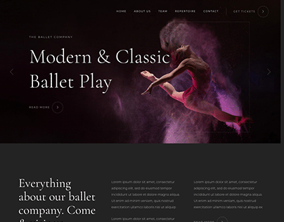 Ballet Dancer Website