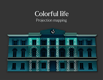 Colorful life - light art mapping