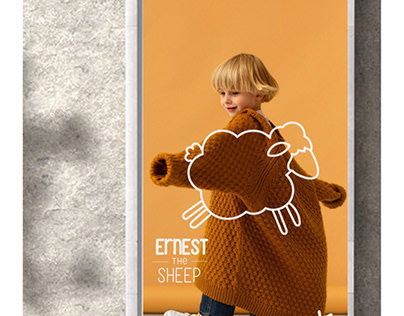 Ernest the Sheep - Wool kid Cloth Branding