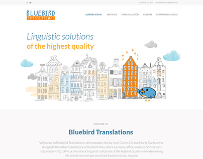 Bluebird translations - Diseño Web - Web Design