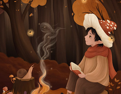 illustration Autumn magic