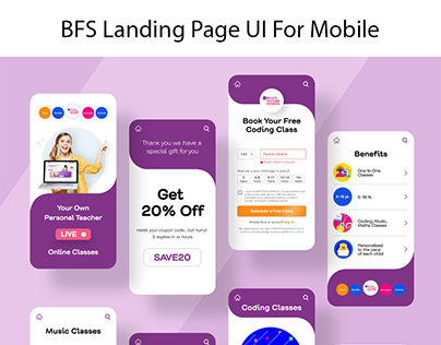 BFS Landing Page UI For Mobile