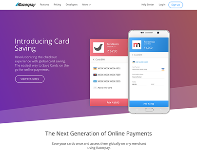 Razorpay - Card saving webpage